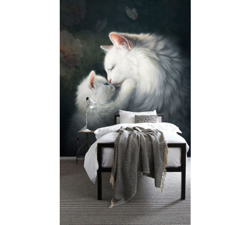 Фотообои Кошка с котенком