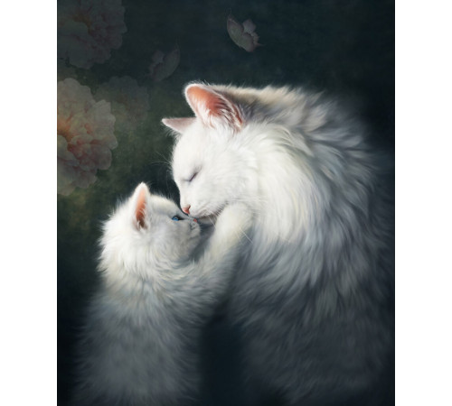Фотообои Кошка с котенком
