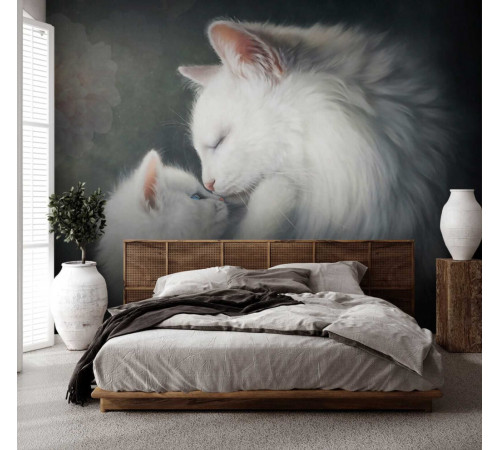 Фотообои Кошка с котенком