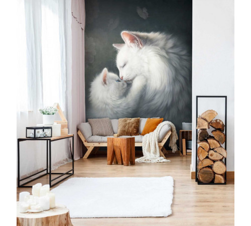 Фотообои Кошка с котенком