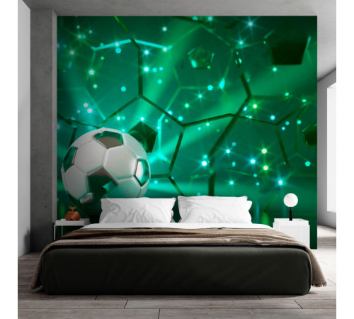 Фотообои Футбольный мяч с отражением
